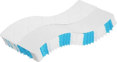 Image de Matelas à ressorts ensachés dureté moyenne 90x190 cm