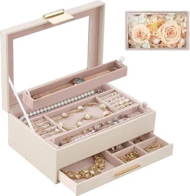 Productafbeelding van Sieradendoos met elegant design - Beige