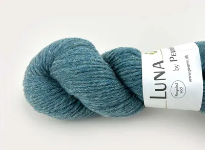 Zdjęcie produktu dla Luna by Permin – 100% wełna dziewicza z recyklingu (bez mulesingu i z certyfikatem Oeko-Tex) (09 jasny petrol)