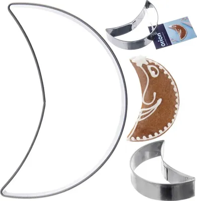 Produktbild von Orion Mond-Ausstechform Keksausstecher Ausstecher für Kekse Lebkuchen aus Edelstahl Halbmond 6 cm