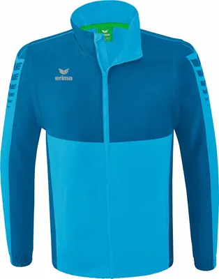 Produktbild von Erima Six Wings Jacke mit abnehmbaren Ärmeln Curaçao/Mykonos - XL