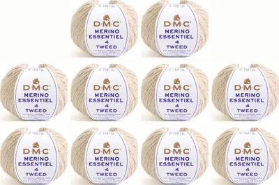 Image de 10 pelotes de DMC Merino Essentiel Tweed – fil Aran (couleur 911)