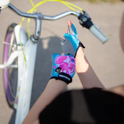 Productafbeelding van Halvinger fietshandschoenen voor kinderen, geschikt voor jongens en meisjes, maat S, voor fietsen