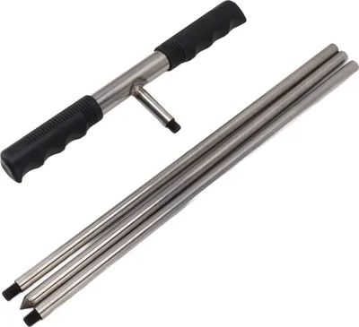 Obrázek produktu pro Sonda pro odběr půdních vzorků s T-rukojetí, nastavitelnou špičkou, nerezový vzorkovač pro péči o rostliny v zemědělství