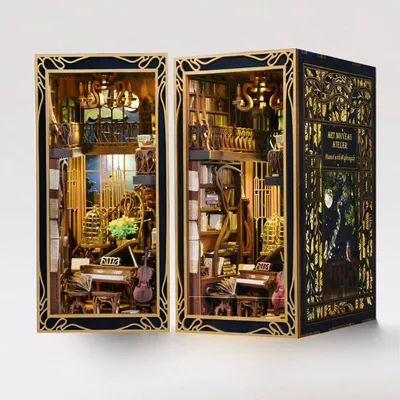 Obrázok produktu pre Pianist with Nightingale – v štýle Art Nouveau DIY Book Nook miniatúrny domček 3D puzzle