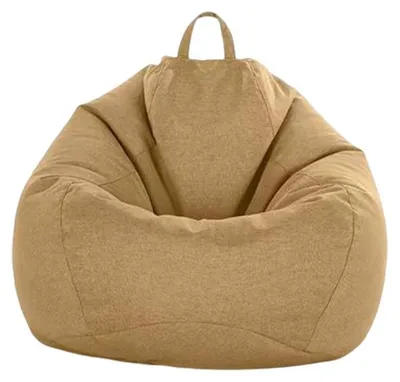 Produktbild von Klassischer Sitzsack für drinnen und draußen, mit Bezug für Erwachsene und Kinder（Hellbraun）