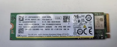 Produktbild von SK hynix 512GB SSD M.2 PCIe NVMe Notebook Festplatte