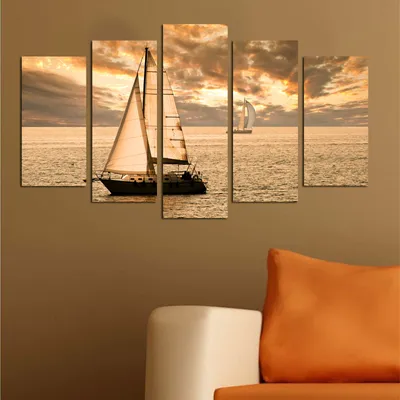 Produktbild von Wallity, 5PMDF- CHR1921, Bunt, Leinwandbilder, 110 x 60 cm, 100% MDF (Dicke: 3 mm)