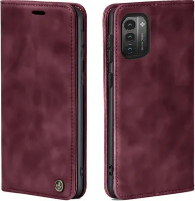 Produktbild von Handy Hülle für Nokia G11 / G21 Klapphülle Bookcase Flip Cover Handy Tasche Etui Farbe: Weinrot
