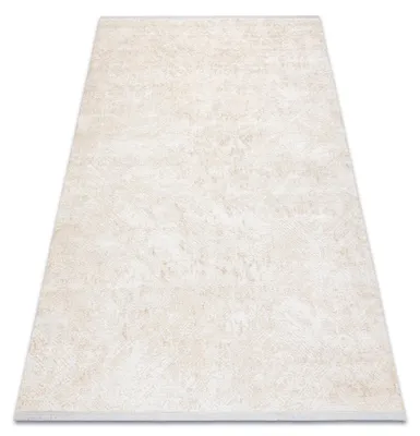 Image de Tapis moderne DUKE 51541 crème - Géométrique, structuré, très doux, franges beige 120x170 cm