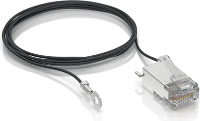 Zdjęcie produktu dla Ubiquiti UISP-CONNECTOR-GND, 1 m, RJ-45, Czarny