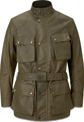 Zdjęcie produktu dla Woskowana kurtka motocyklowa Belstaff Trialmaster, oliwkowa, 4XL