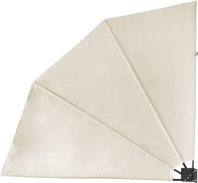 Produktbild von SVITA Balkonfächer klappbar Sichtschutz Balkon 140x140cm Wandmontage Beige