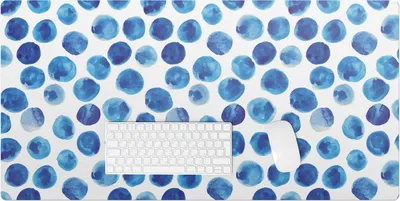 Produktbild von Aquarellpunkte – Schreibtischunterlage – Rutschfeste Tischunterlage – Schreibtischmatte für Büro & Zuhause – Schreibunterlage – Mauspad – Tischmatte – 100 x 50 cm