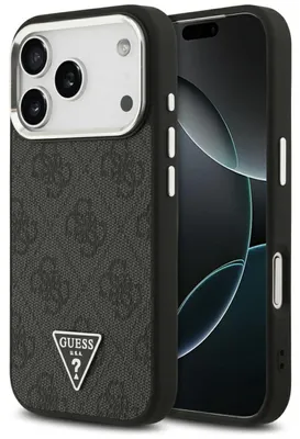 Zdjęcie produktu dla Etui Guess 4G Triangle Logo Magsafe Na Iphone 17 Pro - Czarne