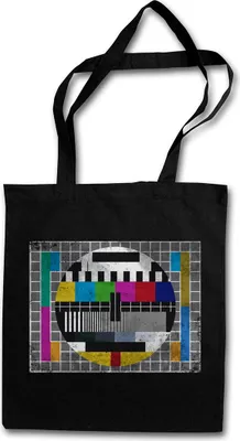 Produktbild von Urban Backwoods Test Picture Vintage, Stofftasche, Farbe: Schwarz