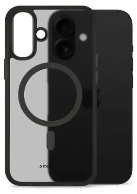 Image de Mobilize Hybrid Pro iPhone 16 Étui MagSafe Hardcase Backcover antichoc - Noir