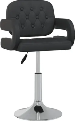 Obrázek produktu pro vidaXL Židle do jídelny 4 ks. Otočné černá Imitace kůže