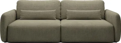 Produktbild von 3-Sitzer Schlafsofa mit grünem Strukturbezug - VOPOZA