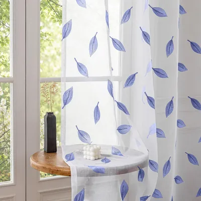 Obrázok produktu pre Moderné závesy, 2 kusy, 140 x 260 cm, tmavomodré