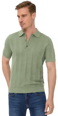 Produktbild von Brax Poloshirt grün gestreift Baumwolle