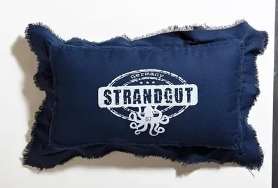 Produktbild von Strandgut07 Kissen mit Reißverschluss, 50 x 30 cm, Dunkelblau