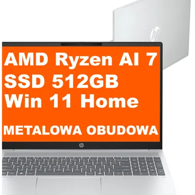 Image de Ordinateur portable HP OmniBook 5 Next Gen AI 16-ag1070wm / B5PB3UA / Ryzen AI 7 / 16 Go / 512 Go / Radeon 860M / 2K / Windows 11 / Gris