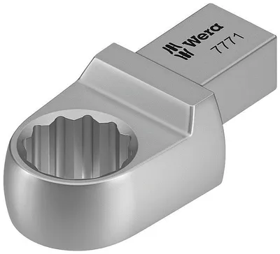Produktbild von WERA Einsteck-Ringschlüssel Form B SW 16 mm Stahl x 9 mm
