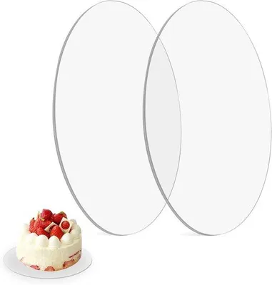 Produktbild von Runde Tortenböden - Acryl - 30 cm - 2 Stück