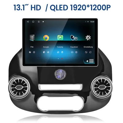 Zdjęcie produktu dla 13,1-calowy odbiornik multimedialny Android 15, ośmiordzeniowy, 6+128GB, 2K, kompatybilny z Carplay, do samochodów Mercedes Benz Vito W447 (2014-2023), z GPS, nawigacją, Wi-Fi, Bluetooth, sterowaniem z kierownicy (SWC), FM, RDS, DSP, 2DIN, DAB+, 4G LTE