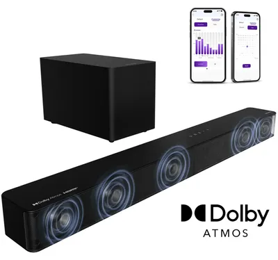 Produktbild von Poseidon M60 Boom - Soundbar - 5.1-Kanal-Heimkinosystem - Dolby Atmos - 340 W - HDMI eARC - Bluetooth 5.4 - Fernbedienung