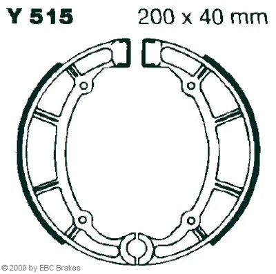 Produktbild von EBC Brakes Bremsbackensatz Trommelbremse für YAMAHA MOTORCYCLES XVS Y515