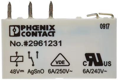 Miniaturrelais 48 V DC, 6 A, 10 Stück, Wechselkontakt