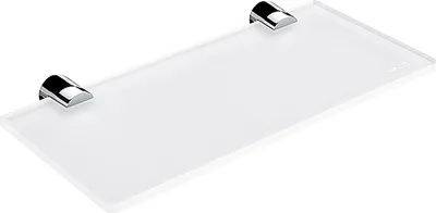 Image de Nimco Bormo - Étagère, longueur 200 mm, verre dépoli/chrome BR 11091B-20-26