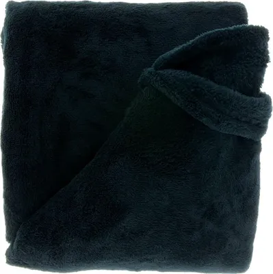 Produktbild von Unique Living Plaid/Decke Justin - schwarz - 150 x 200 cm