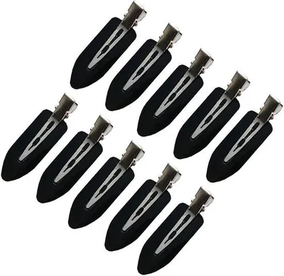 Immagine prodotto di Set di fermagli per capelli senza cuciture, 10 pezzi, nero