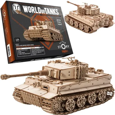Image de Casse-tête en bois 3D - Tiger M1 Tank
