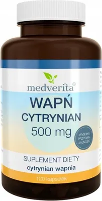 Produktbild von MEDVERITA Calciumcitrat 500 mg KNOCHEN & ZÄHNE 120 Kapseln
