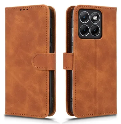 Produktbild von Motorola Edge 70 Fusion Hülle - Coverup Klapphülle - Braun
