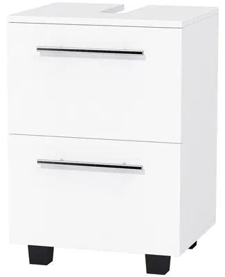 Produktbild von HOMCOM Waschbeckenunterschrank Unterschrank mit Schrankfach, Schublade Weiß