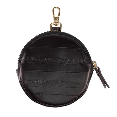 Productafbeelding van Selencia Nova Real Leather Mini Pouch - Dark Chocolate
