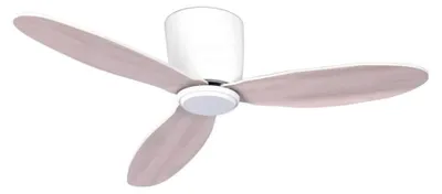 Immagine prodotto di Ventilatore da soffitto a risparmio energetico con telecomando Airfusion Radar DC Bianco & Rovere 107 cm