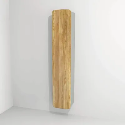 Produktbild von Devo Hängehochschrank mit 1 Tür Oval links BxHxT 34 x 165 x 33 cm hellgrau/Eiche/grau