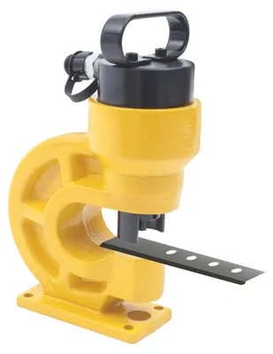 Immagine prodotto di Presse idraulica per foratura - Modello CH-60 - Capacità di pressatura: 31 tonnellate - Azionamento manuale - Set con 4 matrici - Per metallo
