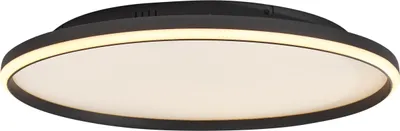 Zdjęcie produktu dla Designowa lampa sufitowa w kolorze czarnym z białymi elementami, z diodami LED, 3-stopniowa regulacja jasności, model Xavi