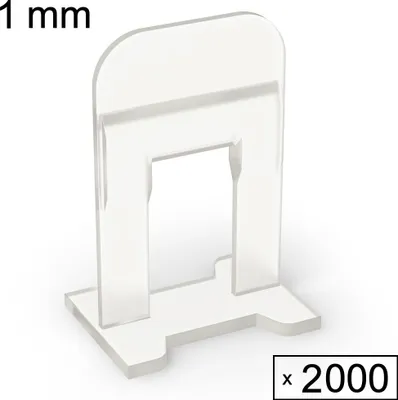 Produktbild von Fliesen Nivelliersystem Verlegehilfe Fliesen Plan System, 2000 Laschen, 1 mm