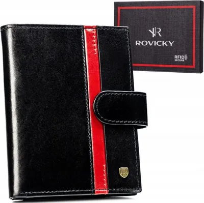 Obrázok produktu pre Rovicky Pánska kožená peňaženka Yashnarz čierna One size