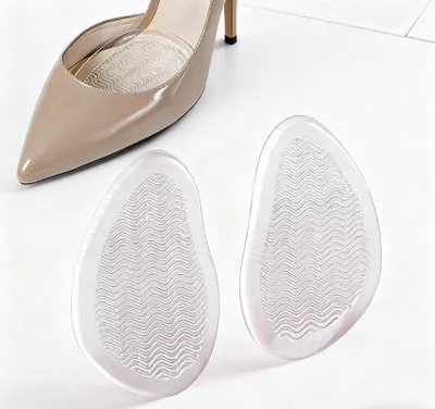 Produktbild von Einlegesohlen für High Heels – Gel-Einlegesohlen – 2 Paar – Vorfußpolsterung – Einlegesohle – Vorfußgel – Vorfußsohle – Rutschfest – Atmungsaktiv
