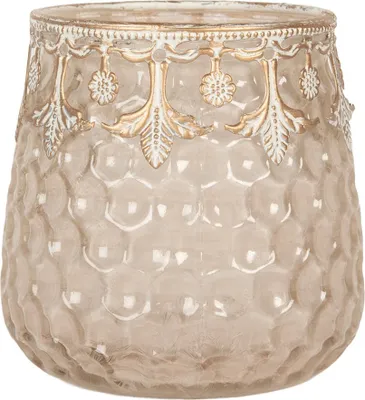 Obrázok produktu pre Clayre & Eef Teelichthalter Ø 10x10 cm Rosa Glass