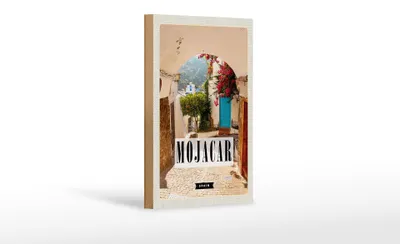 Produktbild von Holzschild Reise 12x18 cm Mojacar Spain Spanien Urlaub Dekoration